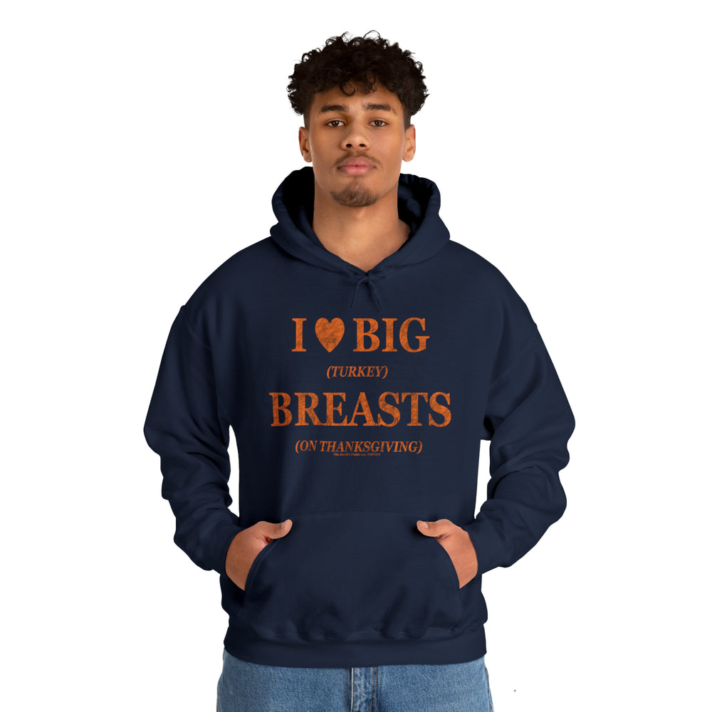 I Heart Big Breasts Hooded Sweatshirt