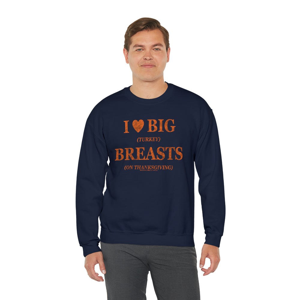 I Heart Big Breasts Crewneck Sweatshirt