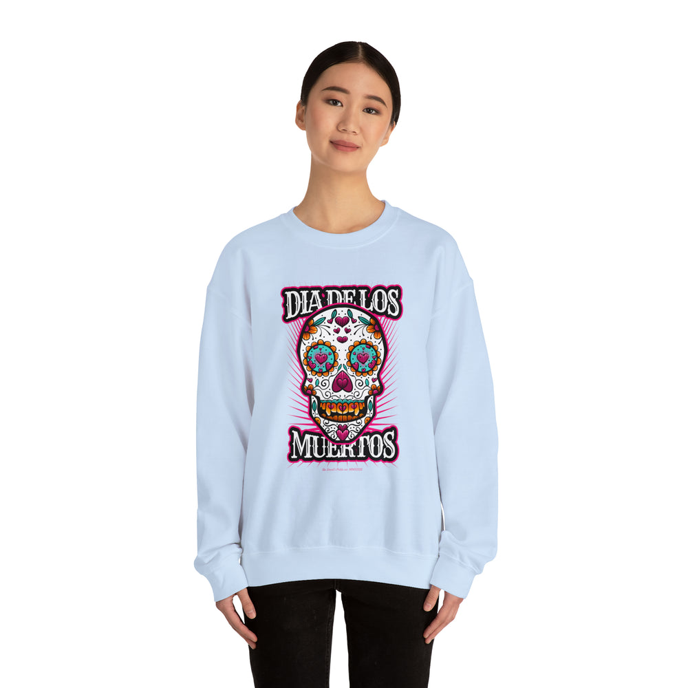 Dia De Los Muertos Skull Crewneck Sweatshirt