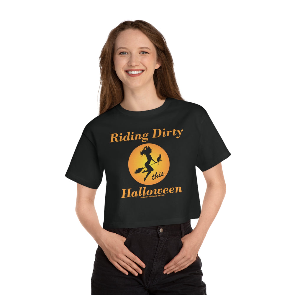 Riding Dirty This Halloween Cropped T-Shirt