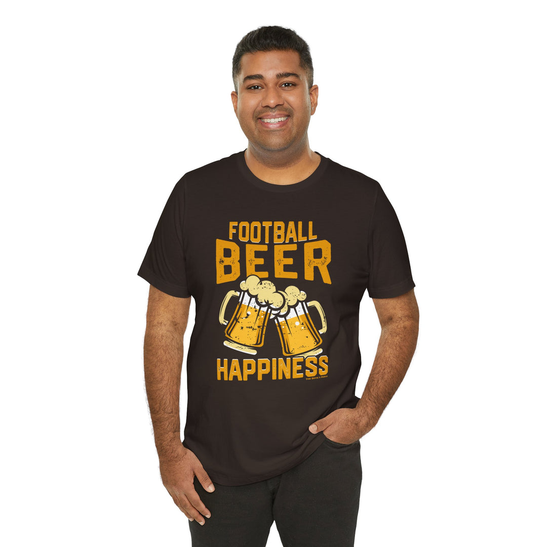 Football Beer and Happiness T-Shirt