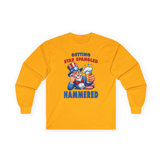 Star Spangled Hammered Long Sleeve Tee