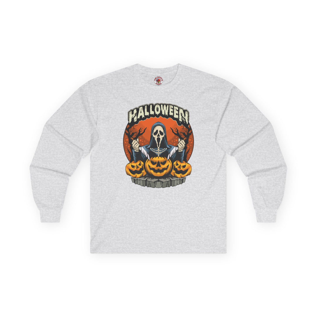 Screamer Killer Ghost Halloween Long Sleeve Tee