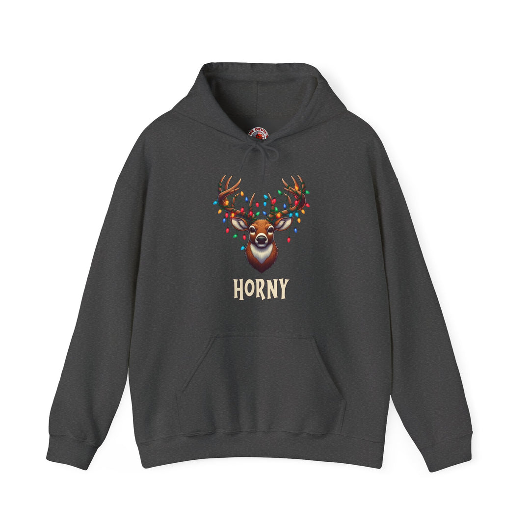 Horny Reindeer Hooded Sweatshirt