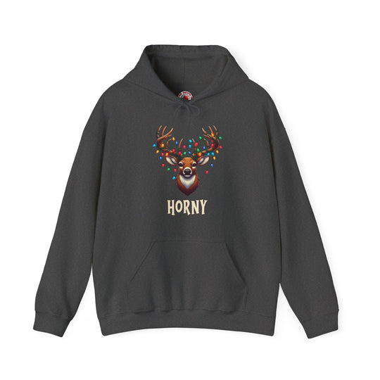 Horny Reindeer Hooded Sweatshirt