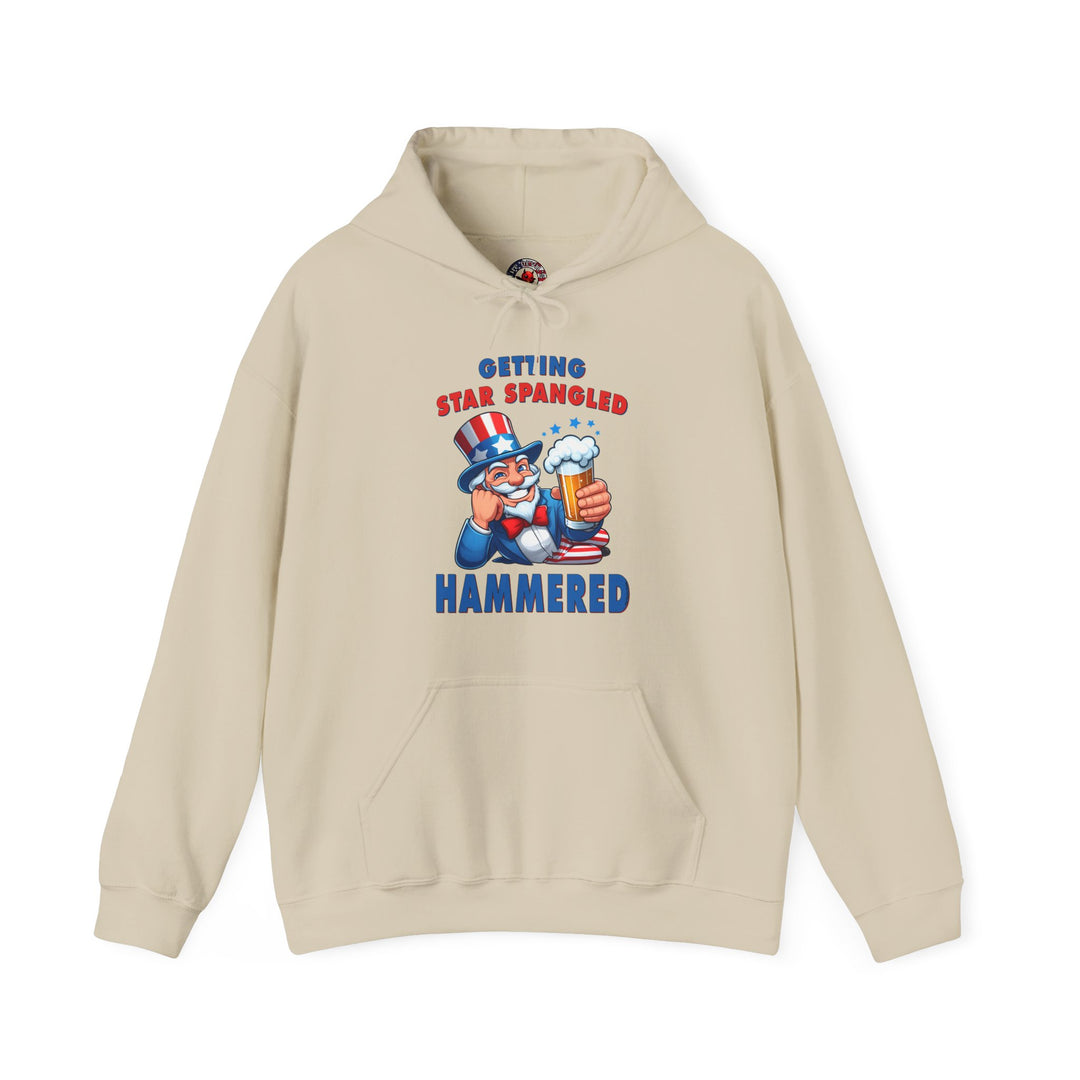Star Spangled Hammered Hooded Sweatshirt