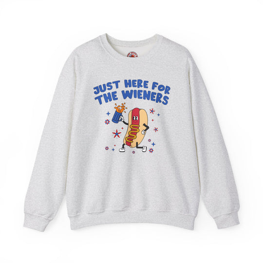 Just Here For The Wieners Crewneck Sweatshirt