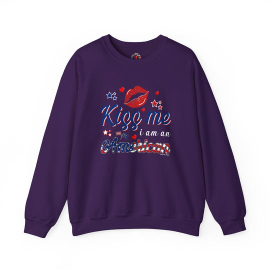 Kiss Me I Am An American Crewneck Sweatshirt