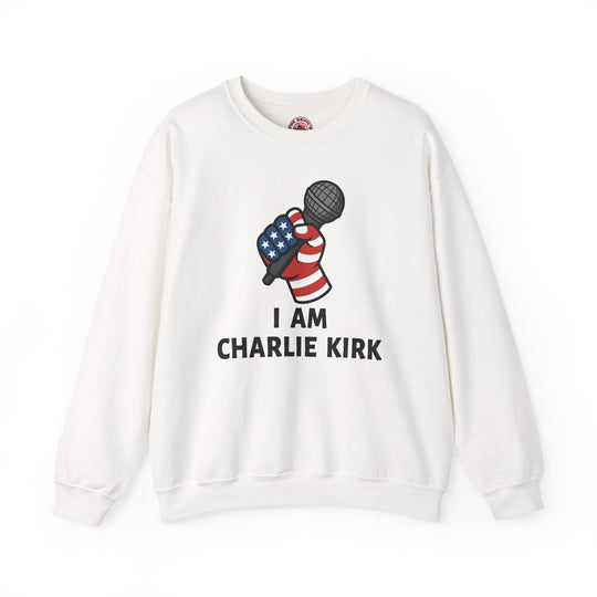 Charlie Kirk Mic Crewneck Sweatshirt