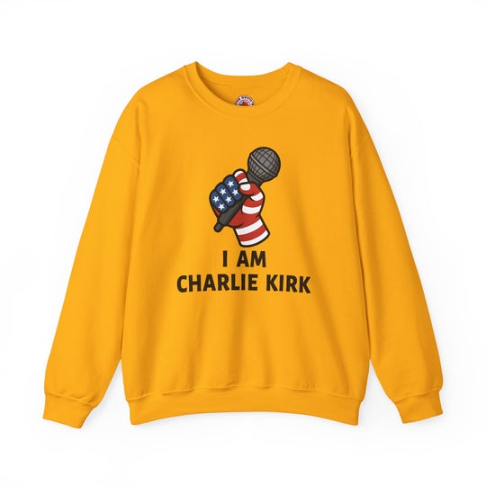 Charlie Kirk Mic Crewneck Sweatshirt