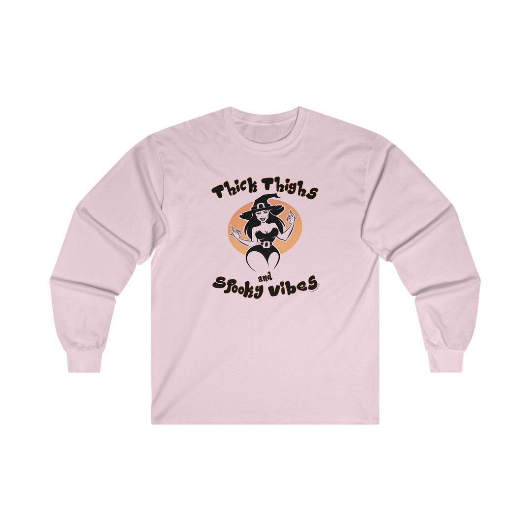 Thick Thighs and Spooky Vibes Long Sleeve Tee