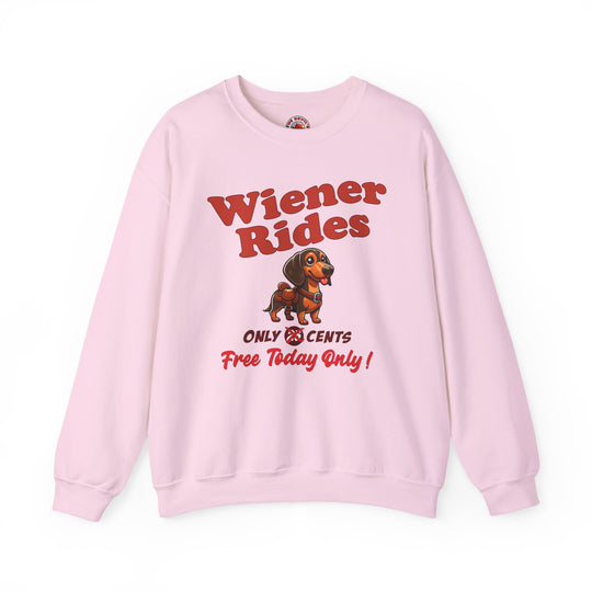 Free Wiener Rides Crewneck Sweatshirt