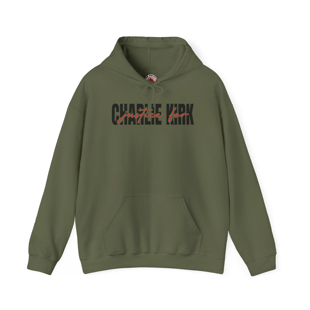 Charlie Kirk Justice Hooded Sweatshirt