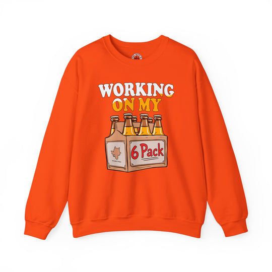 Working On My 6 Pack Crewneck Sweatshirt