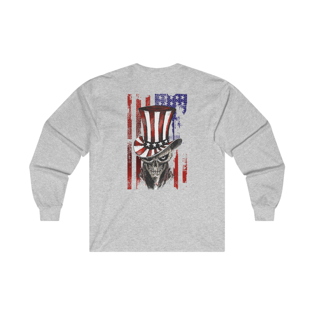 The Devil's Pickle Patriotic Skull Long Sleeve Tee