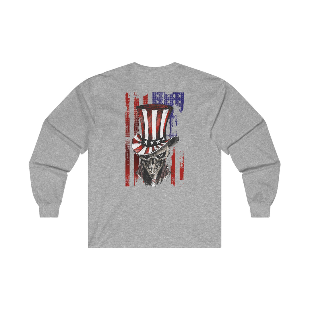 The Devil's Pickle Patriotic Skull Long Sleeve Tee