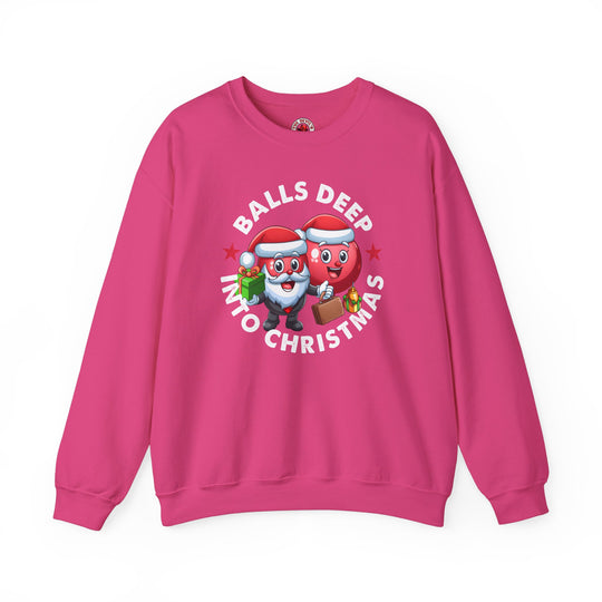 Balls Deep Into Christmas Crewneck Sweatshirt