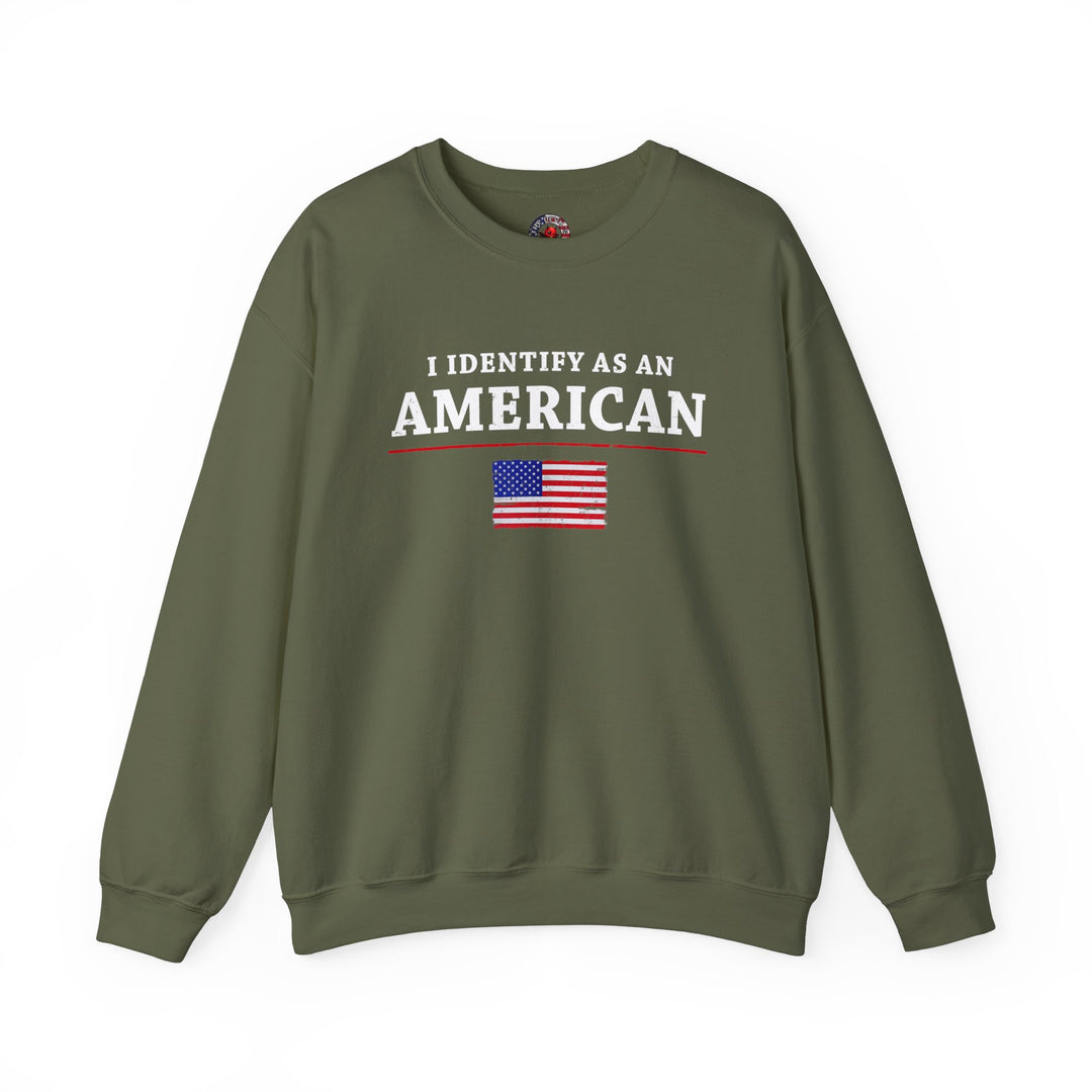 I Identify As An American Crewneck Sweatshirt