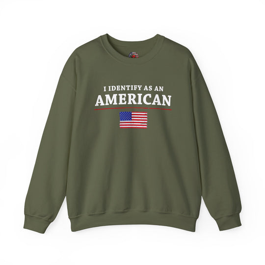 I Identify As An American Crewneck Sweatshirt