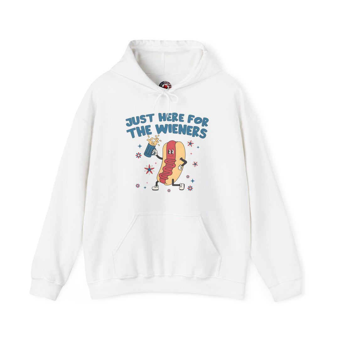 Just Here For The Wieners Hooded Sweatshirt