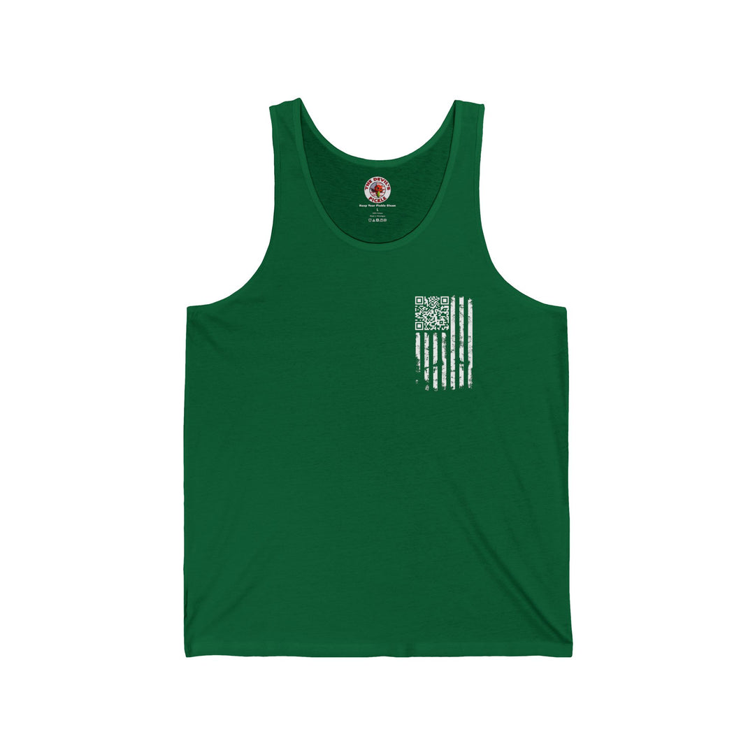 American Flag QR Code Tank Top