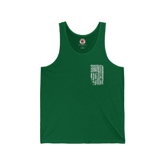American Flag QR Code Tank Top