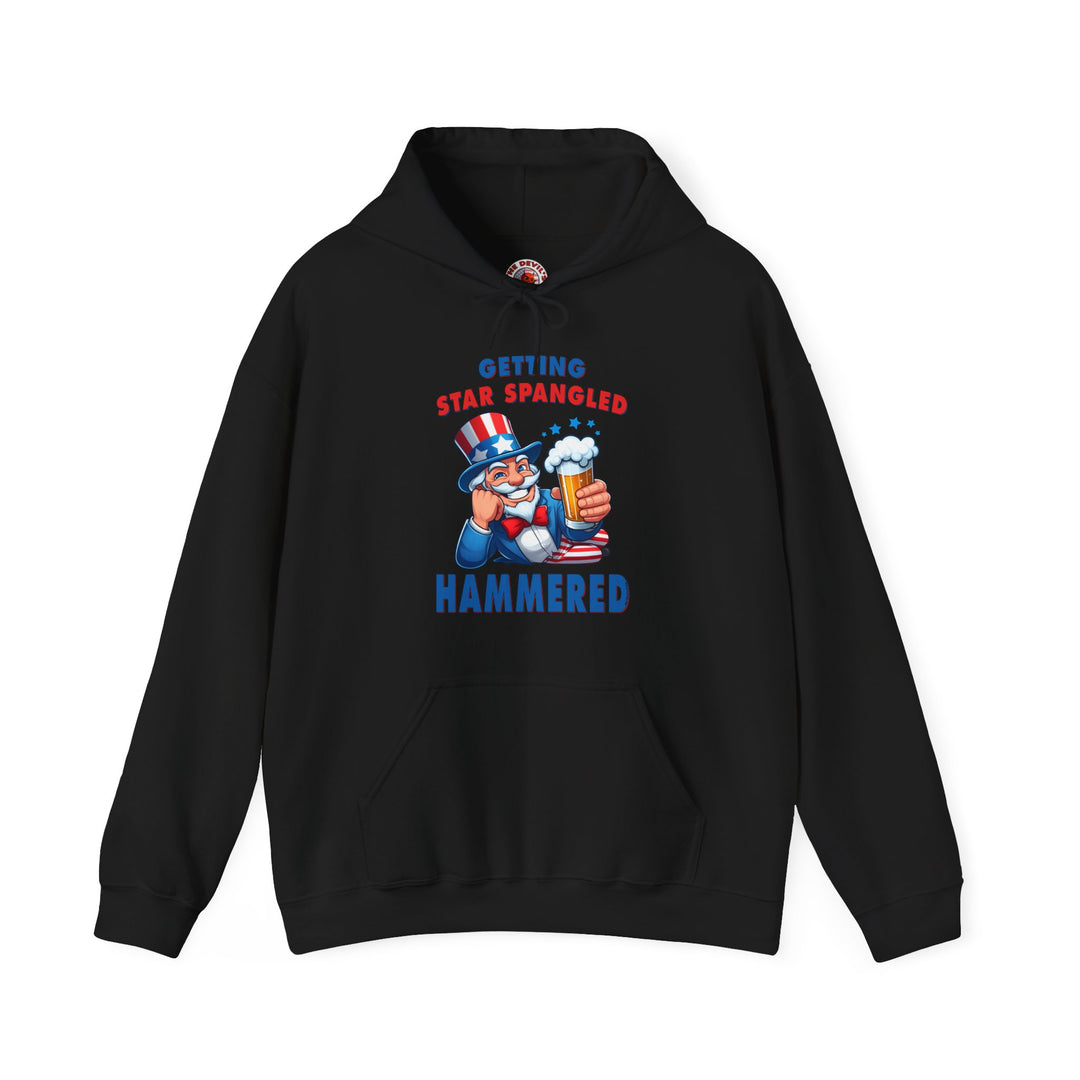 Star Spangled Hammered Hooded Sweatshirt