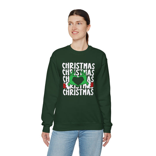 Christmas Heart Crewneck Sweatshirt