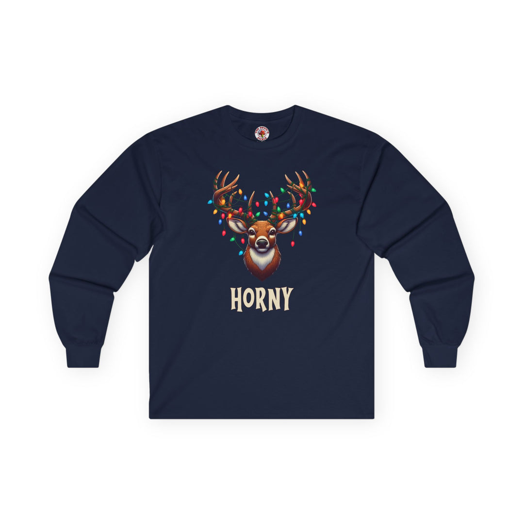 Horny Reindeer Long Sleeve Tee