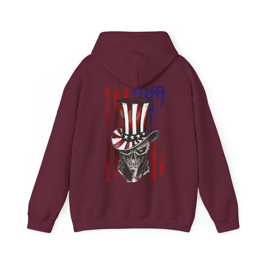 The Devil's Pickle Patriotic Skull Hooded Sweatshirt