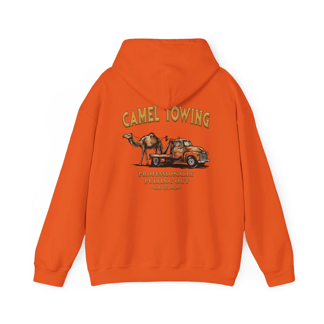 Camel Towing Back Hooded Sweatshirt