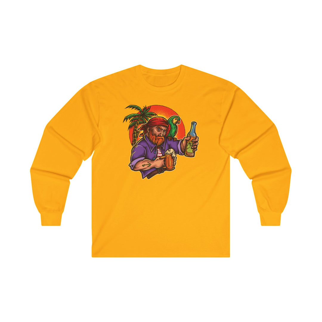 Sunset Pirate Beer Long Sleeve Tee