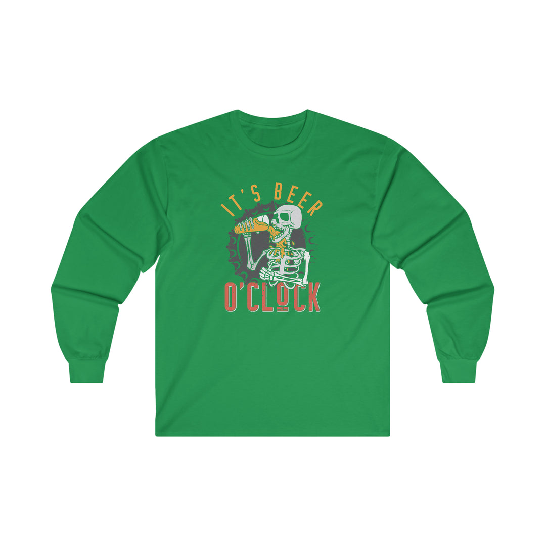 It's Beer O'Clock Skeleton Long Sleeve Tee