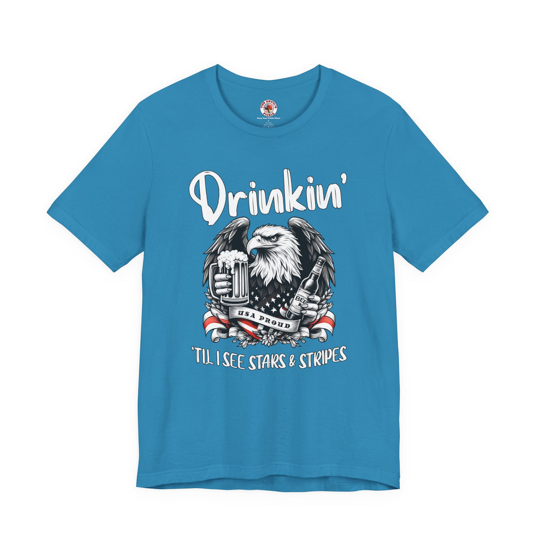 Drinkin' Til I See Stars & Stripes T-Shirt