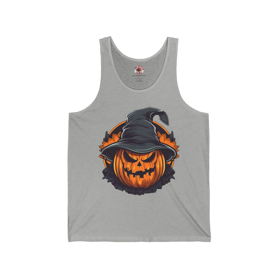 Scary Witch Pumpkin Halloween Tank Top