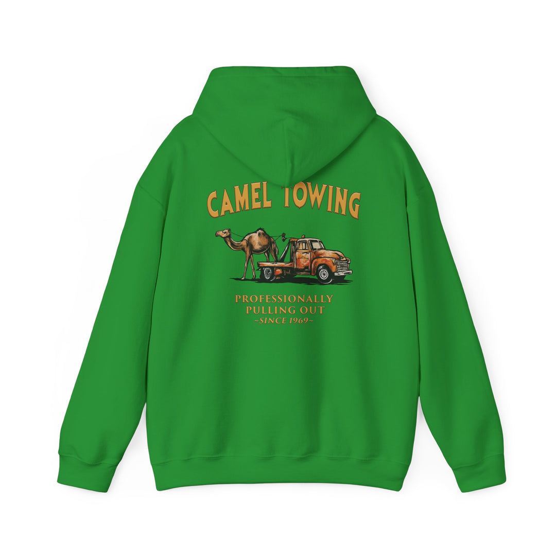 Camel Towing Back Hooded Sweatshirt