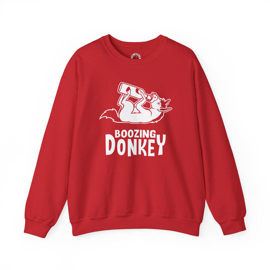 Boozing Donkey Crewneck Sweatshirt