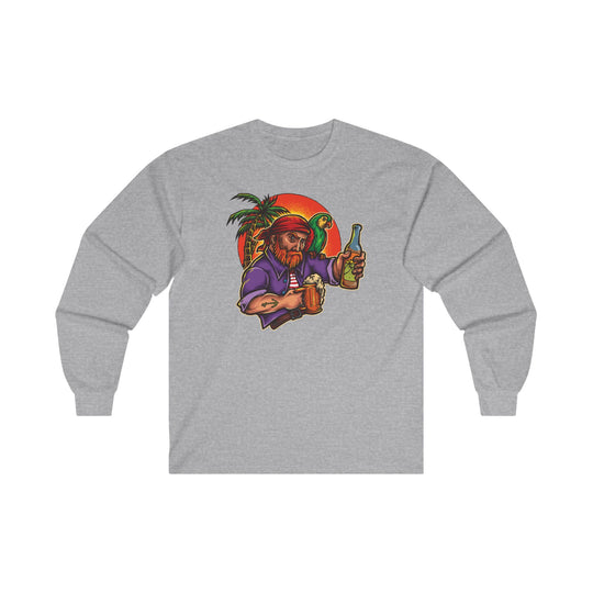 Sunset Pirate Beer Long Sleeve Tee