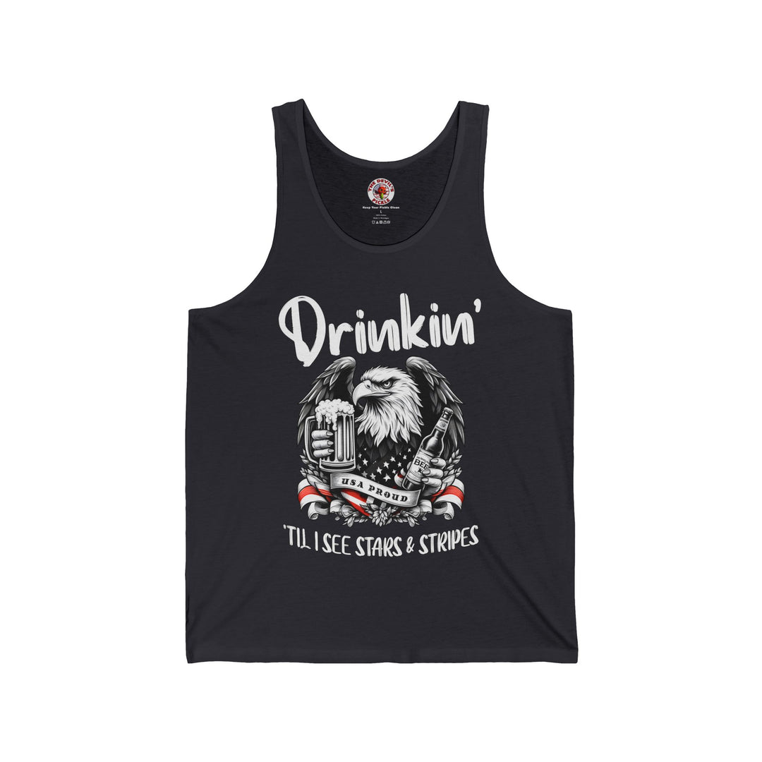 Drinkin' Til I See Stars & Stripes Tank Top