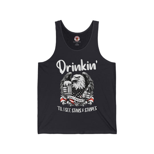 Drinkin' Til I See Stars & Stripes Tank Top
