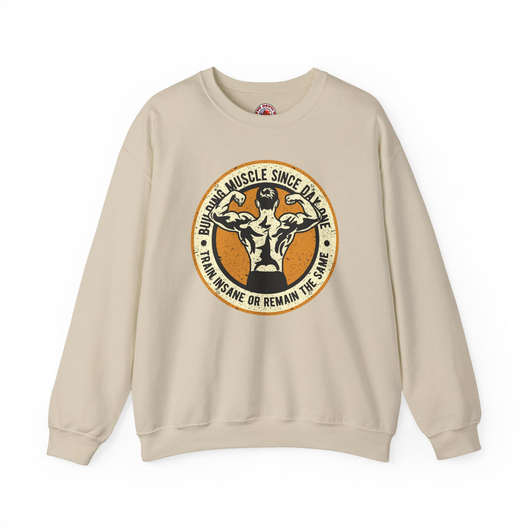 Building Muscle Since Day One Crewneck Sweatshirt