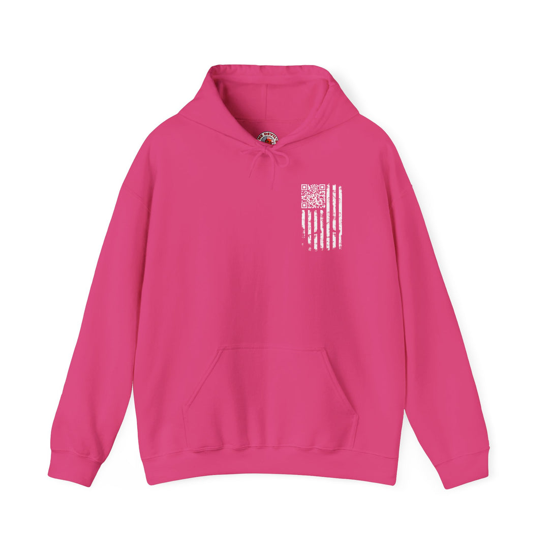 American Flag QR Code Hooded Sweatshirt