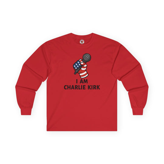 Charlie Kirk Mic Long Sleeve Tee