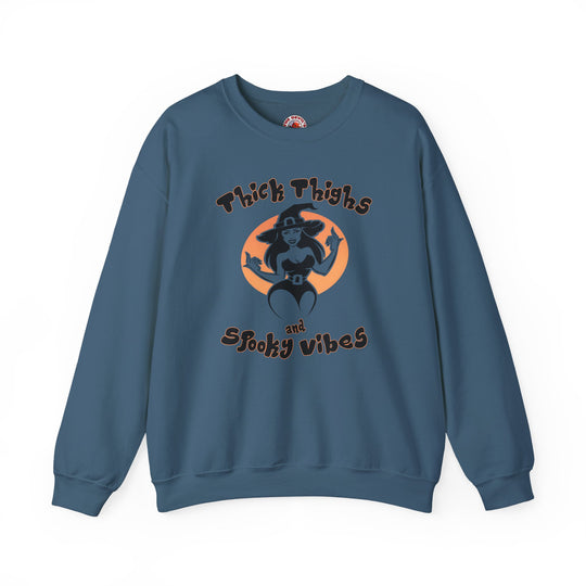Thick Thighs and Spooky Vibes Crewneck Sweatshirt