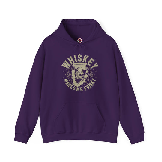 Whiskey Makes Me Frisky Hooded Sweatshirt