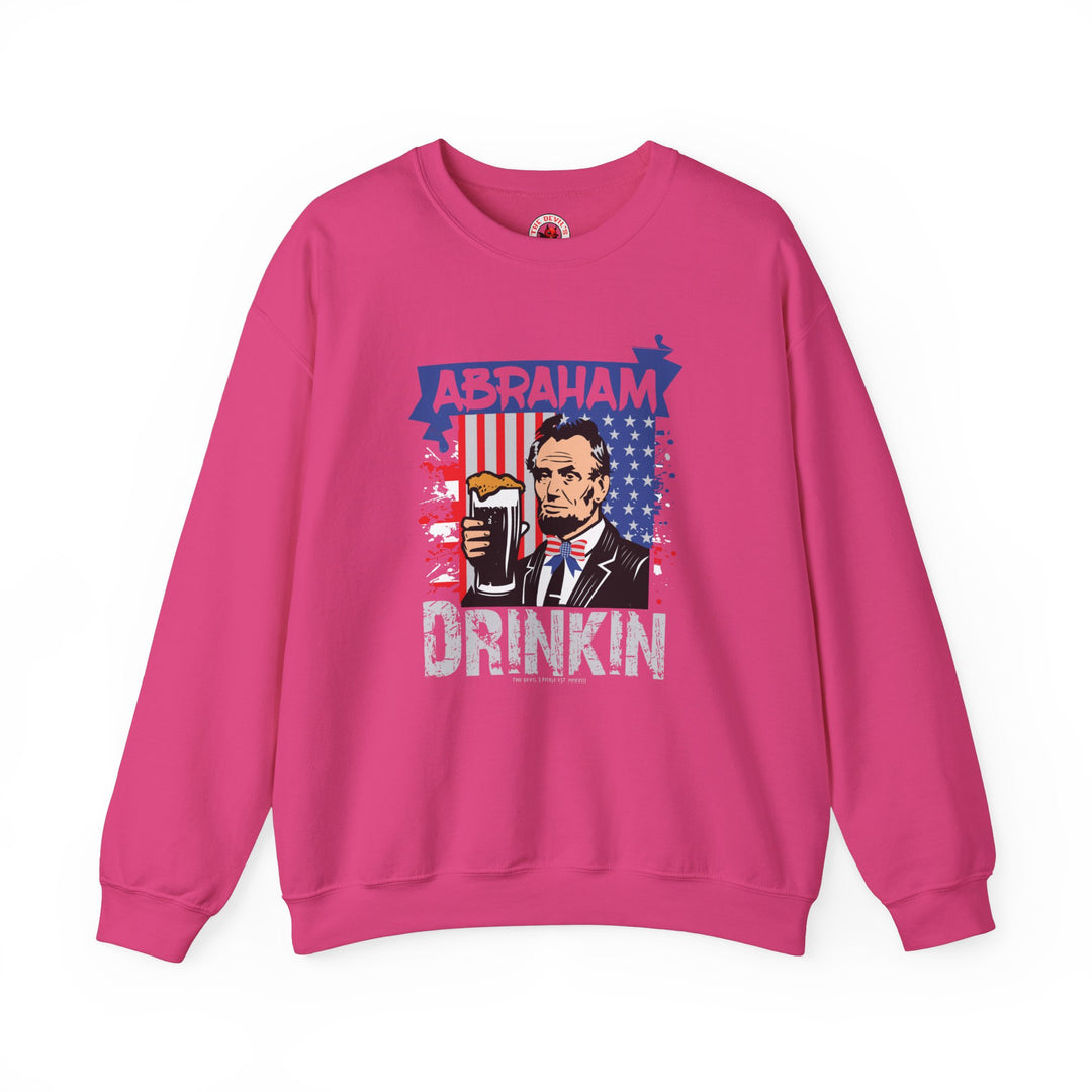 Abraham Drinking Crewneck Sweatshirt