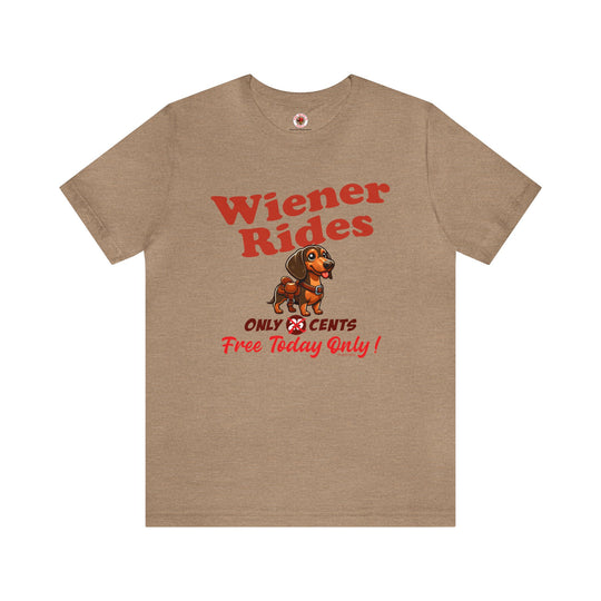 Free Wiener Rides T-Shirt