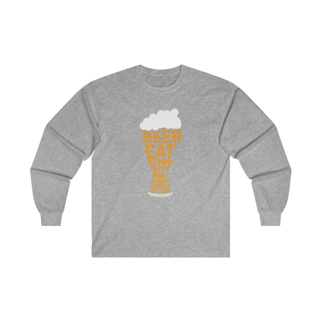 Beer Eat Sleep Repeat Long Sleeve Tee