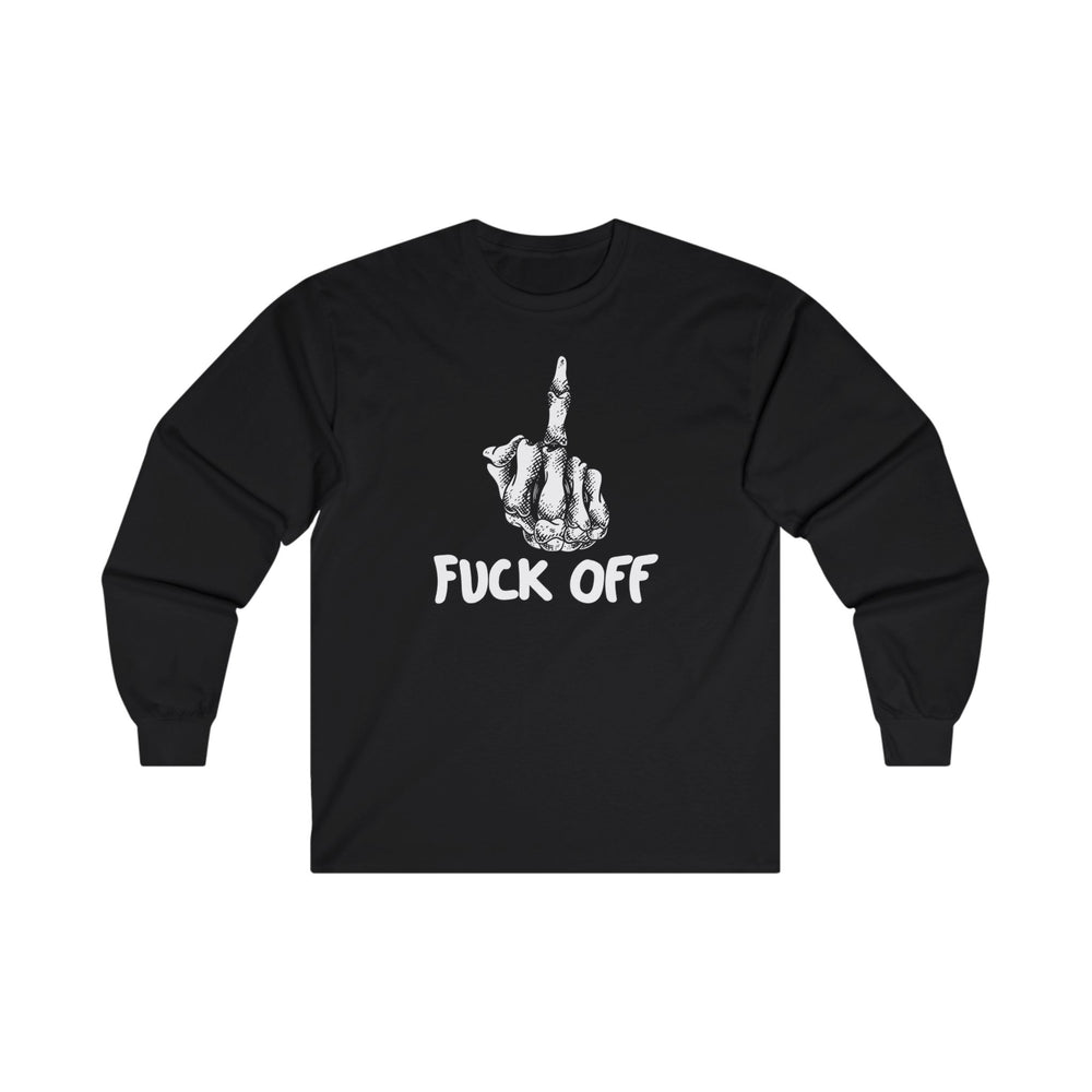 Fuck Off Finger Long Sleeve Tee