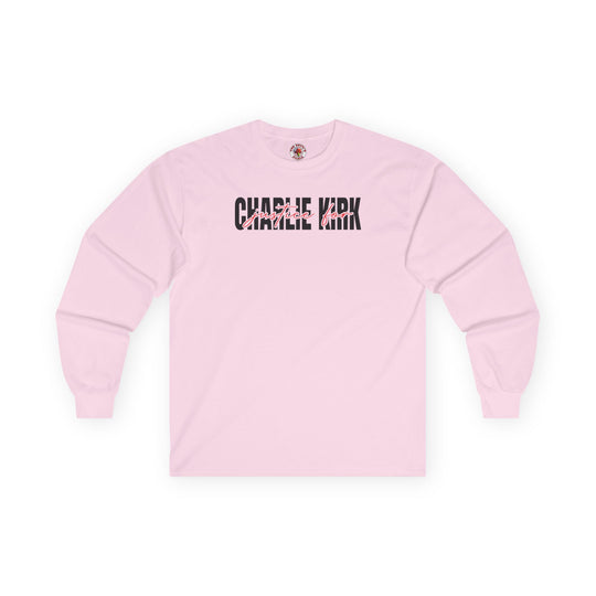 Charlie Kirk Justice Long Sleeve Tee